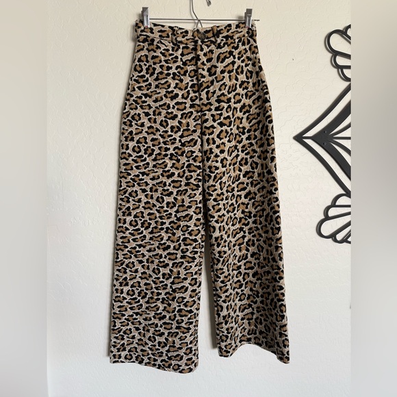 MAEVE Anthropologie Ettie Leopard Print Pants - NEW w/ Tags - Size 25 - Picture 5 of 11